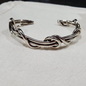 Sherry Tinsman vintage vine sterling silver bracelet